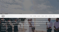Desktop Screenshot of barefootbeachweddings.com.au